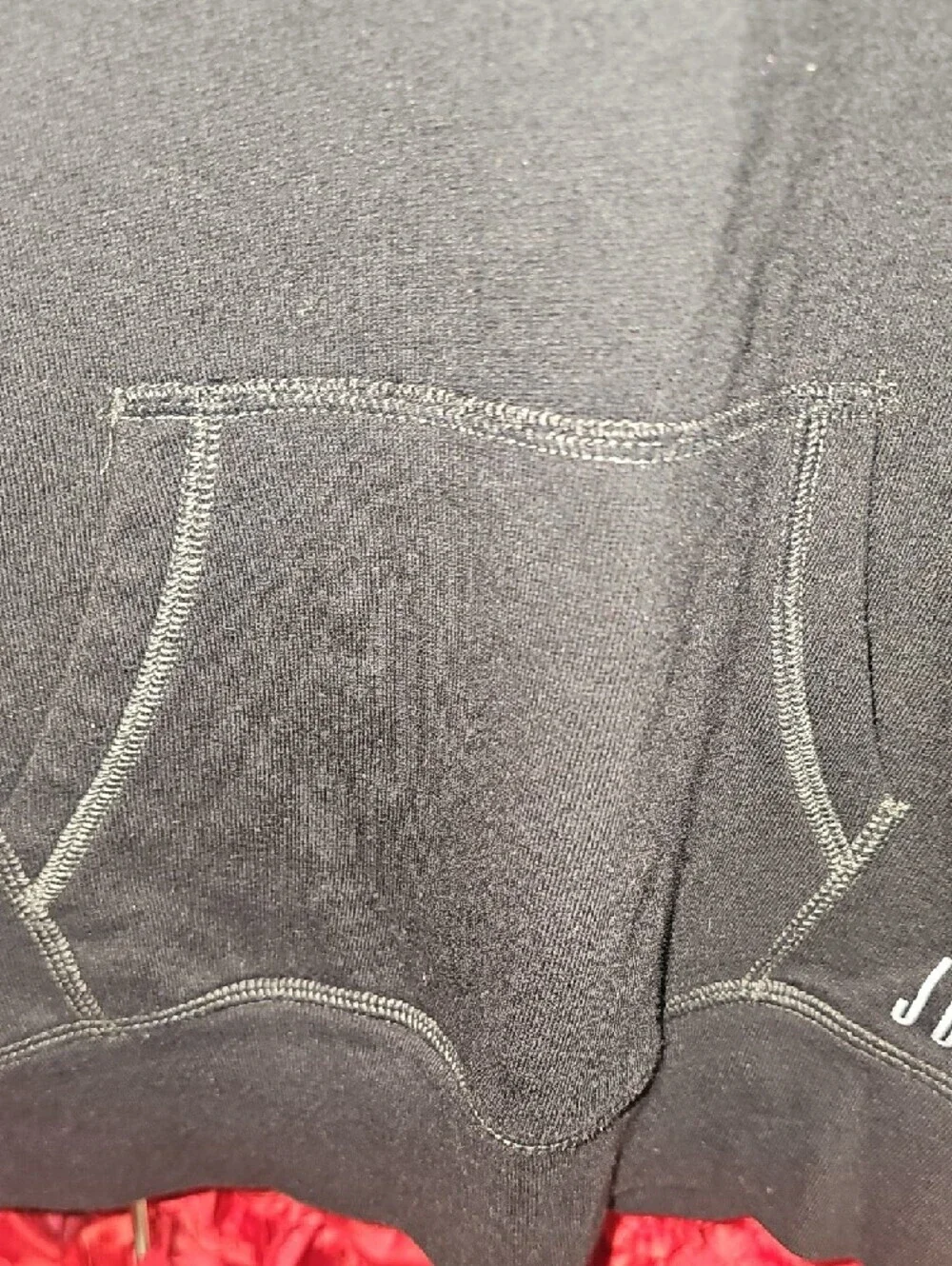 Justice Girls Black Fleece Lined Hoodie With Kangaroo Pocket Size 10